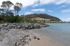 Stanley Beach mit The Nut im Hintergrund