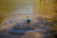 Gunlom Falls - natürlich will er wieder nicht raus