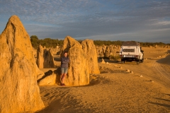 Sonnenuntergang an den Pinnacles