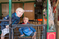 Driving Creek Railway - schräge Passagiere