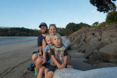 Cooks Beach - Family Selfie