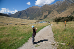 Man kann schon den Parkplatz sehen