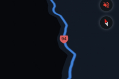 Navi im Nachtmodus, too bloody early