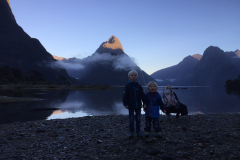 Komische Gestalten am Mitre Peak