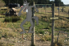 Ob das Schild ihn abhält?