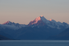 Mount Cook zum Sonnenuntergang
