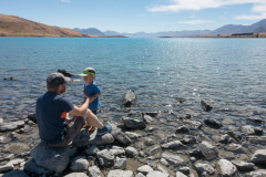 Diskussion am Lake Tekapo