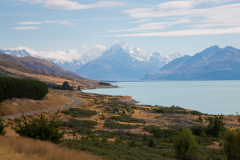 Auf dem Weg zum Mount Cook