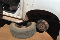 Hätte er mal besser auf seine Frau gehört, dann wäre das Rad noch da wo es hin gehört