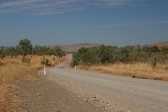 Gibb River Road - spitze Steine, der Feind eines jeden Reifen
