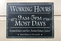 flexible Öffnungszeiten