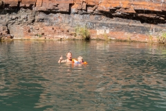 Fortescue Falls - Endlich mal Wasser, dass warm genug zum Schwimmen ist