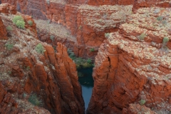 Junction Pool - hier treffen vier Schluchten aufeinander