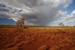 Regenwolken über dem Karijini